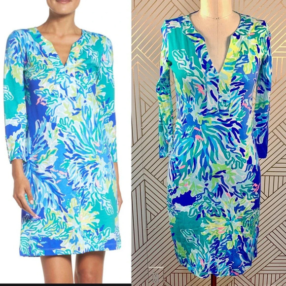 Lilly Pulitzer‎ Riva Dress in Wade and Sea Print - Picture 1 of 11